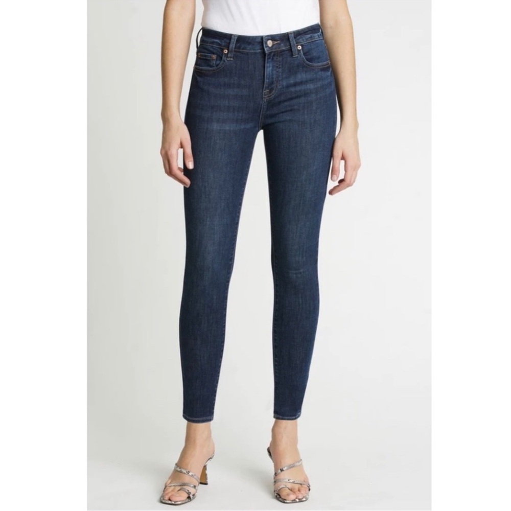 Pistola Audrey Dark Wash Skinny Jeans size 27 cuffed hem
